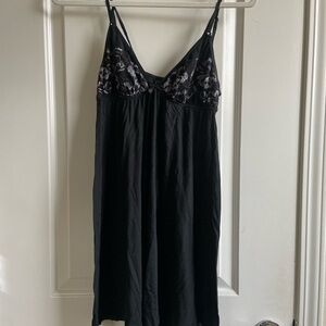 Victoria's Secret Black Lace Chemise